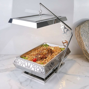 Casserole de style restaurant, moderne et luxueuse, en acier inoxydable, avec couvercle en verre, récipient isotherme pour aliments, compatible avec tous types de cuisinières - Product Image 1