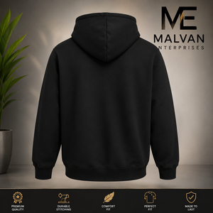เสื้อแจ็คเก็ตผ้าฟลีซคอตตอนแบบกำหนดเอง 330 กรัม สำหรับทุกเพศ ใส่ได้ในฤดูใบไม้ร่วง มีซิปและฮู้ดแบบเรียบง่าย ผ้าถักแบบลำลอง - Product Image 2