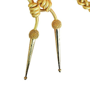 Cordons d'aiguillette tactiques personnalisés de haute qualité 2026 avec accessoires à embout métallique en soie à prix abordable - Product Image 2