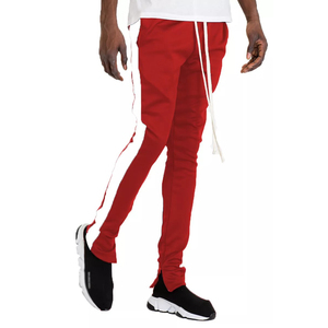 Pantalon de survêtement gris pour homme avec bande latérale vert fluo, taille élastique et cordon de serrage, décontracté, léger, respirant, en maille - Product Image 5