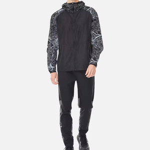 Ensemble de vêtements de sport pour homme, nouvelle collection été, veste coupe-vent respirante à col montant, short en toile uni - pour l'hiver - Product Image 2