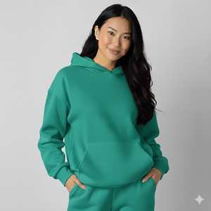 Vêtements pour femmes grandes tailles, sweat-shirt en coton uni surdimensionné 500 g/m², fabricants de sweat-shirts personnalisés, sweat-shirt à impression en relief - Product Image 1