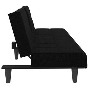 Grande Divano Letto in Poliestere Nero - Product Image 6