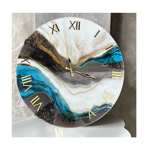 Resin <b>Digital</b> Modern Quartz Cartoon Pattern Two-piece Hanging Wall <b>Clock</b>-Handmade with Handicraft Work for Office Use - Product Image 4