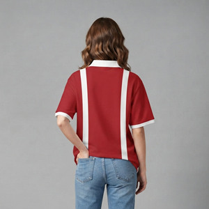 Nueva Llegada, Camisa de Mujer 100% Algodón, Estilo Casual, 2 Colores, Transpirable, Moderna, Corte Clásico, para Golf, con Logotipo Personalizado Bordado - Product Image 3