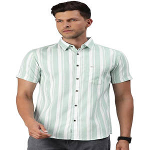 2025 verano Casual hombres de gran tamaño estampado Floral media manga poliéster algodón camisas de talla grande Anti-Shrink OEM servicio - Product Image 2