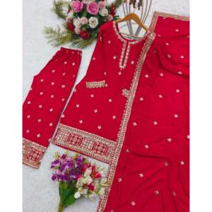 Top elegante de diseñador para mujer Palazzo Dupatta para fiesta - Product Image 4