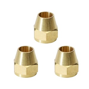 Raccord hexagonal fileté en laiton poli de 3/16, 3/8, 5/8 pouces, à 45 degrés, avec tige courte, pour tuyau basse pression, OEM/ODM équivalent - Product Image 5