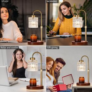 Scaldacera Elettrico in Ottone Anticato, Lampada Scaldacera Profumata per Arredamento Casa con Dimmer e Timer, Regalo per la Festa della Mamma e Compleanni - Product Image 4