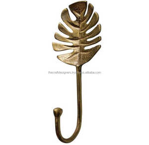 Laiton Antique Palmier Crochet Décoration Murale Crochet Et Titulaire Unique De Luxe Manteau Crochet Placard Étagère Monté Accessoires Artisanat - Product Image 2