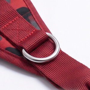 Red Camo Adjustable Abdominal Sling Straps with Double <b>Ring</b> Closure for Weight Lifting Training Non-Slip Support Abdominal Sling - Product Image 2