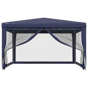Carpa Azul de HDPE para Bodas y Fiestas con Revestimiento, 13.1 x 13.1 pies - Product Image 3