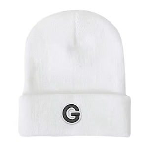 Gorro de Punto Personalizado, Estilo Europeo Americano, Moderno y Sencillo, Mezcla de Lana, con Patrón de Letras, Casual, Unisex, para Exteriores, Cálido, con Impresión Digital - Product Image 2