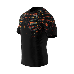 เสื้อยืดออกกำลังกายผู้ชายแบบกำหนดเอง แห้งเร็ว ระบายเหงื่อได้ดี ผลิตจากโพลีเอสเตอร์ เหมาะสำหรับการฝึกซ้อมในยิม ระบายอากาศได้ดี เหมาะสำหรับวิ่งและฟิตเนส - Product Image 2