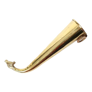 Corne traditionnelle Gaumukh Shringi pour la prière hindoue, instrument de culte pour le culte de Shiva, rituel de prière au temple, décoration religieuse, espace spirituel à domicile - Product Image 1