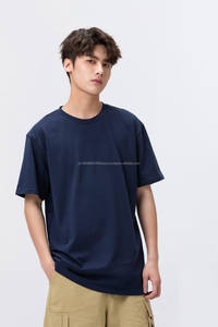 T-shirt en coton classique unisexe 240gsm à col rond et manches courtes 100% coton anti-rides haut blanc tricoté animé - Product Image 3