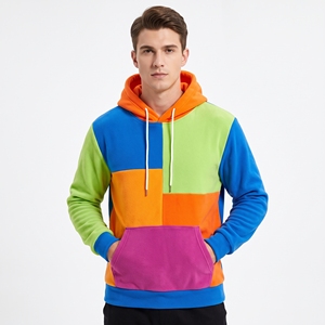 Sudadera con capucha de franela de doble cara para hombre, 100% algodón, con bolsillos grandes y cierre de cremallera, forro polar cálido de lana de cordero, estilo terciopelo. - Product Image 6