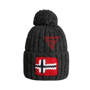 Bonnet en laine 100% unisexe tricoté sur mesure en gros, tendance, de haute qualité, chaud pour l'hiver, pour le ski et la plage - Product Image 1