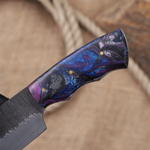 Cuchillo Nórdico de Acero 1095 con Hoja Fija, Punta Caída, Mango de Resina, Personalizado OEM, Hoja Entera, Grado Industrial - Product Image 4