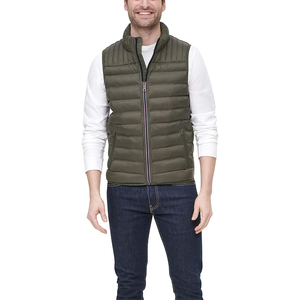 Gilet matelassé personnalisé avec logo, veste d'équitation chaude et rembourrée, vêtements d'hiver décontractés, gilet rembourré pour homme. - Product Image 3