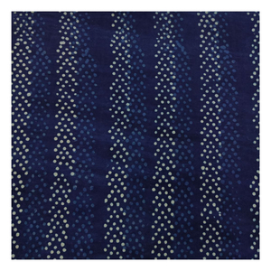 Tela con estampado de bloques de mano de algodón azul índigo KVR para camisas, cortinas, decoración del hogar y accesorios transpirables y para niñas y niños para exportación - Product Image 2