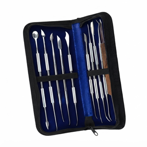OPTITECH HEALTHCARE Kit de 10 outils de sculpture dentaire à double tête en métal, certifié CE - Product Image 2