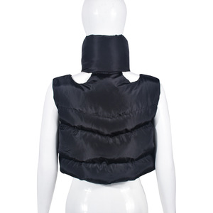 OEM Custom Asymmetric Hem Women Vest Sleeveless <b>Jacket</b> for Woman <b>Crop</b> Ladies Down Vest Streetwear <b>Puffer</b> Vest for Women - Product Image 2