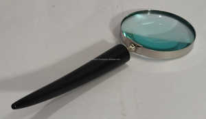 Lupa de Metal con Mango de Cuerno y Acabado Natural para Leer Libros - Product Image 4