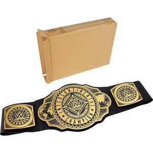 Cinturón de Premio de Cuero Personalizado para Adultos, Ajustable, con Placa Metálica, Estilo Lucha Libre, Accesorio de Exhibición - Product Image 3