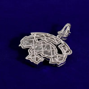 สร้อยคอจี้เงินแท้ 925 สำหรับผู้ชาย ประดับเพชรโมอิสซาไนต์ สไตล์ฮิปฮอป - Product Image 3