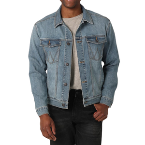 Veste en jean décontractée pour homme, 100% coton, tissu confortable et respirant, échantillon gratuit, vente en gros, personnalisable, meilleure qualité - Product Image 1