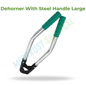 Descornador con mango de acero, tamaño grande, instrumento veterinario para la eliminación de cuernos de ganado. - Product Image 2