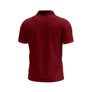Men <b>Maroon</b> Golf Polo Shirt Short Sleeve Casual Cotton Sportswear Tennis Tee Breathable Gym Fitness Training <b>Top</b> Summer Apparel - Product Image 2
