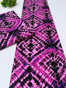 Tela de Algodón 100% con Estampado de Cera Ghana Premium para Ropa de Niñas, Bolsos, Manualidades y Batik - Product Image 4