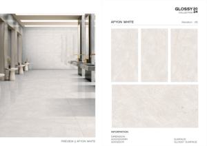 Azulejo de Porcelana Superlujoso Brillante 600x1200, Formato Grande, Superficie Pulida Premium, para Paredes y Pisos, Uso Interior y Exterior Moderno - Product Image 4