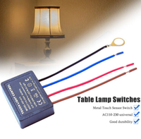 1pc lampe de bureau tactile gradateur lumière capteur de lampe tactile 3 niveaux capteur gradation