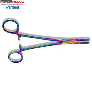 Olsen Hegar Manual Needle Holder Driver 6.5 Inch Multicolor Rainbow <b>Titanium</b> Coating Surgical Hemostat Integrated Scissors - Product Image 3
