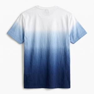 เสื้อยืดผู้ชายลายไล่สีสไตล์ศิลปะลำลองสำหรับฤดูร้อน รับผลิตแบบ OEM ODM ขายส่งจากโรงงาน สีตามสั่ง MOQ ต่ำ - Product Image 3