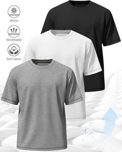 Camiseta Clásica de Algodón para Hombre, Cuello Redondo, Manga Corta, Diseño Liso, Ropa Casual de Moda, Pedido al por Mayor, Proveedor Mayorista - Product Image 3