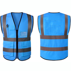 Gilet de sécurité haute visibilité en maille respirante en polyester personnalisé de haute qualité, vêtements de travail unisexes, logo personnalisé - Product Image 3