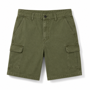 Shorts en jean vintage personnalisés pour hommes, motif uni, style streetwear décontracté, délavage clair, broderie pour la saison printanière - Product Image 1