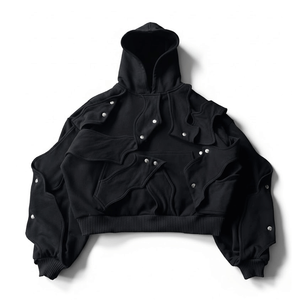 Fabricante de sudaderas con etiqueta privada que ofrece empaques personalizados con marca propia y soporte completo de producción OEM para marcas de ropa. - Product Image 2