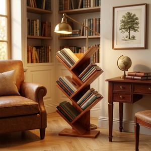 Modern Wooden Ladder <b>Shelf</b> 3-Tier Freestanding Bookcase Scandinavian Design Space Saving Living Room Furniture - Product Image 3