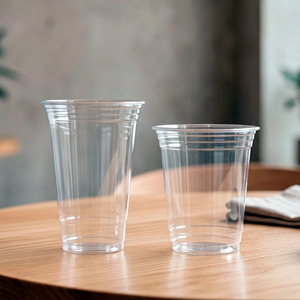 Vasos Desechables Transparentes de PP de Pared Simple QUANG QUAN al por Mayor, 95 mm de Diámetro, con Tapa, 12/16/22 oz, para Café Helado, Té y Jugos - Product Image 1