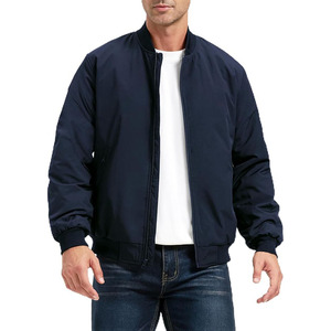 Men's <b>Jackets</b>-Bomber <b>Jacket</b> Fall Winter <b>Warm</b> Windbreaker Full Zip Casual Coats - Product Image 1