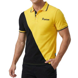 เสื้อโปโลลำลองกีฬาผู้ชาย สกรีนโลโก้ได้ ตัดสีเฉียง ขายส่ง เนื้อผ้าระบายอากาศ ปิเก้ถัก ปลายแขนเสื้อแบบพิเศษ - Product Image 2