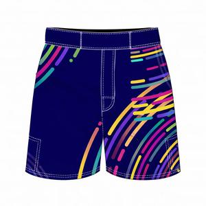 Pantalones Cortos Deportivos Personalizados para Hombre, Color Naranja y Negro, de Secado Rápido, para Gimnasio y Entrenamiento, Marca Privada OEM - Product Image 1