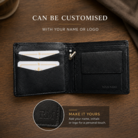 Dompet Pendek Unisex Kulit Asli dengan Penutup Gesper Pola Benang Tahan Lama Vintage untuk Bisnis & Penggunaan Sehari-hari Tempat Kartu