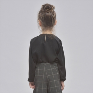 ODM Primavera Verano Algodón Poliéster Niños Ropa negra para niñas - Product Image 4