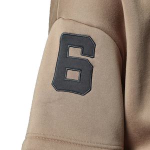 2025 hommes poids lourd coton Style Vintage sweat à capuche surdimensionné Double manches respirant survêtement Logo personnalisé contraste couleur - Product Image 5